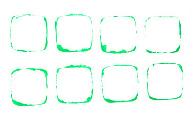 Drink stains on a white background close up.