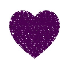 Textured heart with white texture, drops of spray isolated on white background. Saint Valentine day vector illustration of decorated heart. Stylized symbol of love. Heart with ornate for wedding