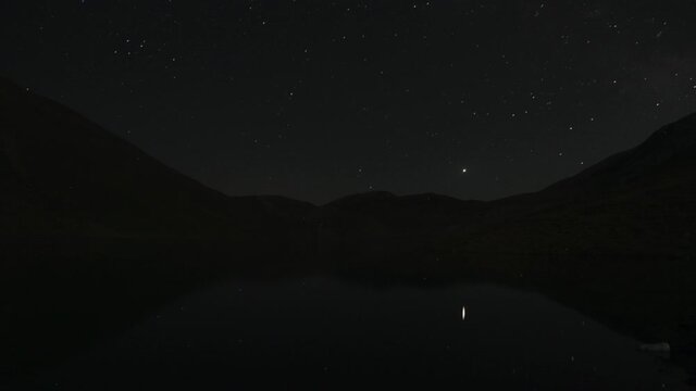 Time-lapse of Magical Moving Night Sky
