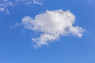 Naklejka na ściany i meble Blue sky with nice clouds in Turkey.
