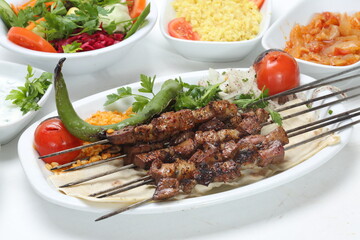 lamb liver skewers turkish kebab
