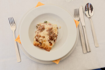 Bolognese lasagne pasta
