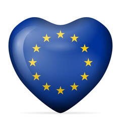 Heart EU flag