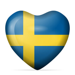 Heart Sweden flag