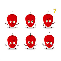 Cartoon character of tamarillo with what expression