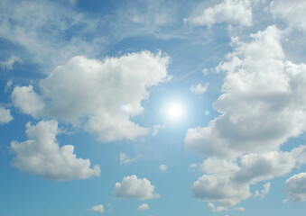 Cloudy sky background