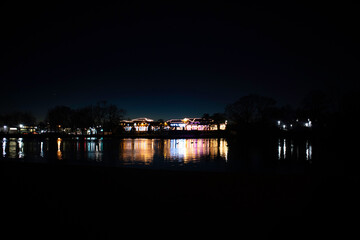  trees, sky, clouds, mountain, night © Mr
