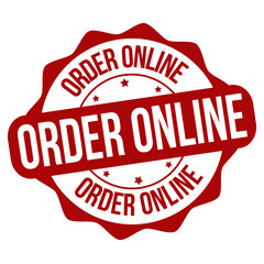 Order online label or stamp