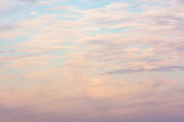 Obraz premium nuage rosâtre dans le ciel