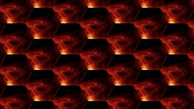 Digital Rendering Abstract Vibrant Tiles Background