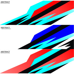 Wrap a racing car in abstract background