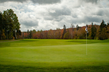 Billowing Clouds over Green Gables Golf Course