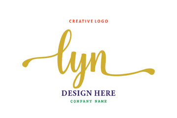 LYN lettering logo is simple, easy to understand and authoritative