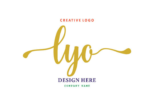 LYO lettering logo is simple, easy to understand and authoritative