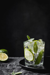 a refreshing glass of water 