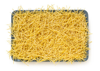 raw pasta top view