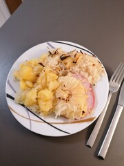 chicken and potatoes