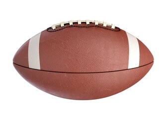 3D illustration of American Football Ball isolated on white.