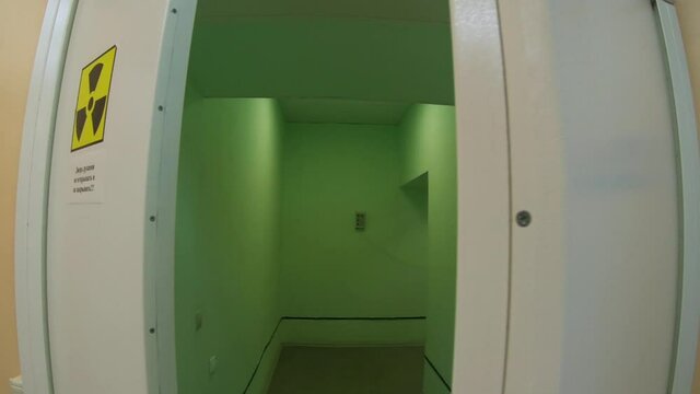 Automatic doors in the radiology department