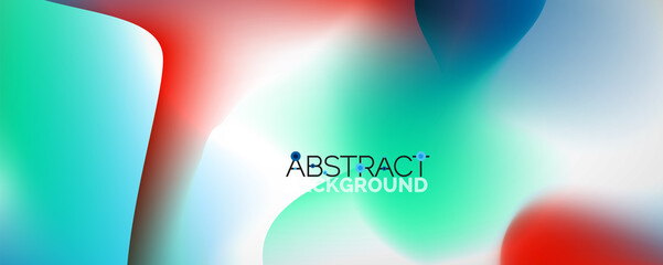 Fluid color gradient abstract background, trendy colorful wallpaper. Vector illustration for placards, brochures, posters, banners and covers