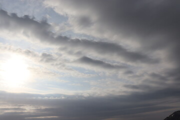 Fototapeta na wymiar 御在所の綺麗な景色。雲の多い日に撮影。