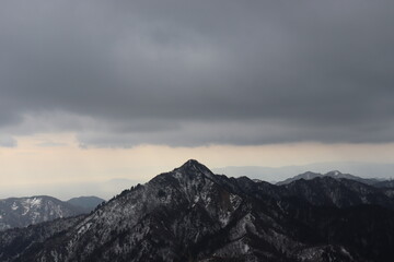 Obraz premium 御在所の綺麗な景色。雲の多い日に撮影。