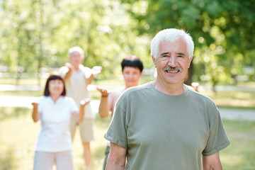 Mature man in the park