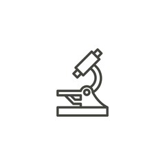 Microscope. Vector icon template