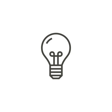 Lightbulb. Vector icon template