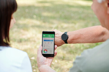 Sports app on the phone