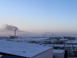 Fototapeta premium winter in the city