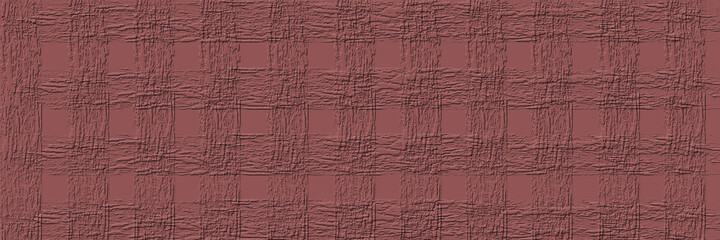 Panoramic background with texture for design. Geometric texture on a pink background.