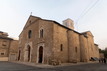 Fototapeta na wymiar church of San Francesco di terni in the city center