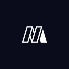 Letter N M Logo design