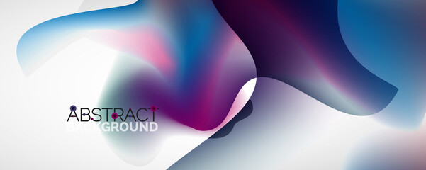 Fluid color gradient abstract background, trendy colorful wallpaper. Vector illustration for placards, brochures, posters, banners and covers