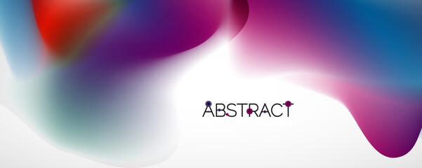 Fluid color gradient abstract background, trendy colorful wallpaper. Vector illustration for placards, brochures, posters, banners and covers