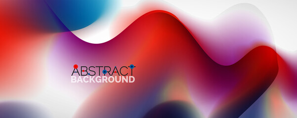 Fluid color gradient abstract background, trendy colorful wallpaper. Vector illustration for placards, brochures, posters, banners and covers