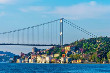 Sariyer ferry station view in Istanbul.