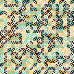 Abstract Geometric Pattern generative computational art illustration