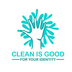 Clean Is Good Logo Design Vector