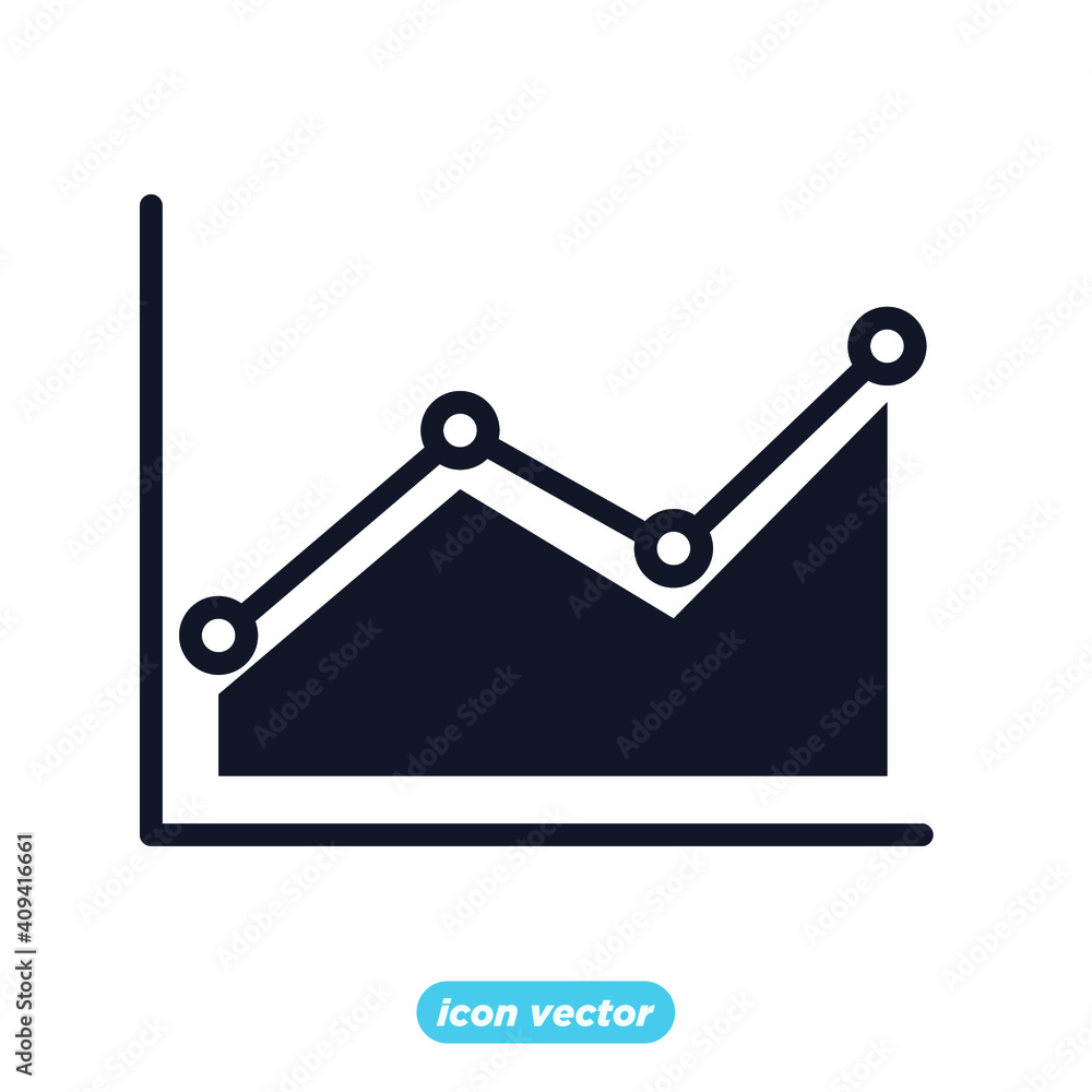 Aufkleber chart and graph icon. infographic icons. financial analytics symbol vector illustration.