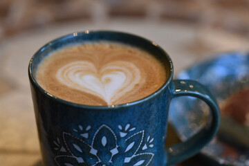 ハートのカフェラテ cup of coffee