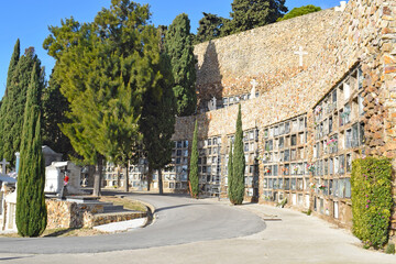 Cementerio de Montjuic en Barcelona Cataluña España
