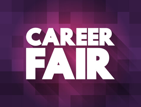 Career Fair text quote, concept background