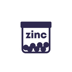 zinc supplements icon, Zn mineral