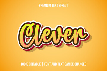 Clever Editable 3d Text Effect Templates