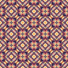 Geometric seamless pattern, ornament, abstract colorful background, fashion print, vector texture.