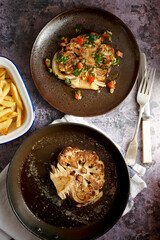 Vegan cauliflower steak