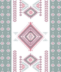 Aztec tribal pattern design for textile and fashion.