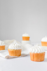 Vanilla Cupcake with a white frosting, Birthday cupcake with white buttercream